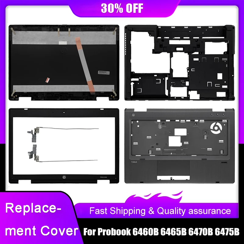 New Laptop LCD Rear Lid Back Top Cover For HP Probook 6460B 6465B 6470B 6475B Front Bezel Hinges Palmrest Upper Bottom Base Case