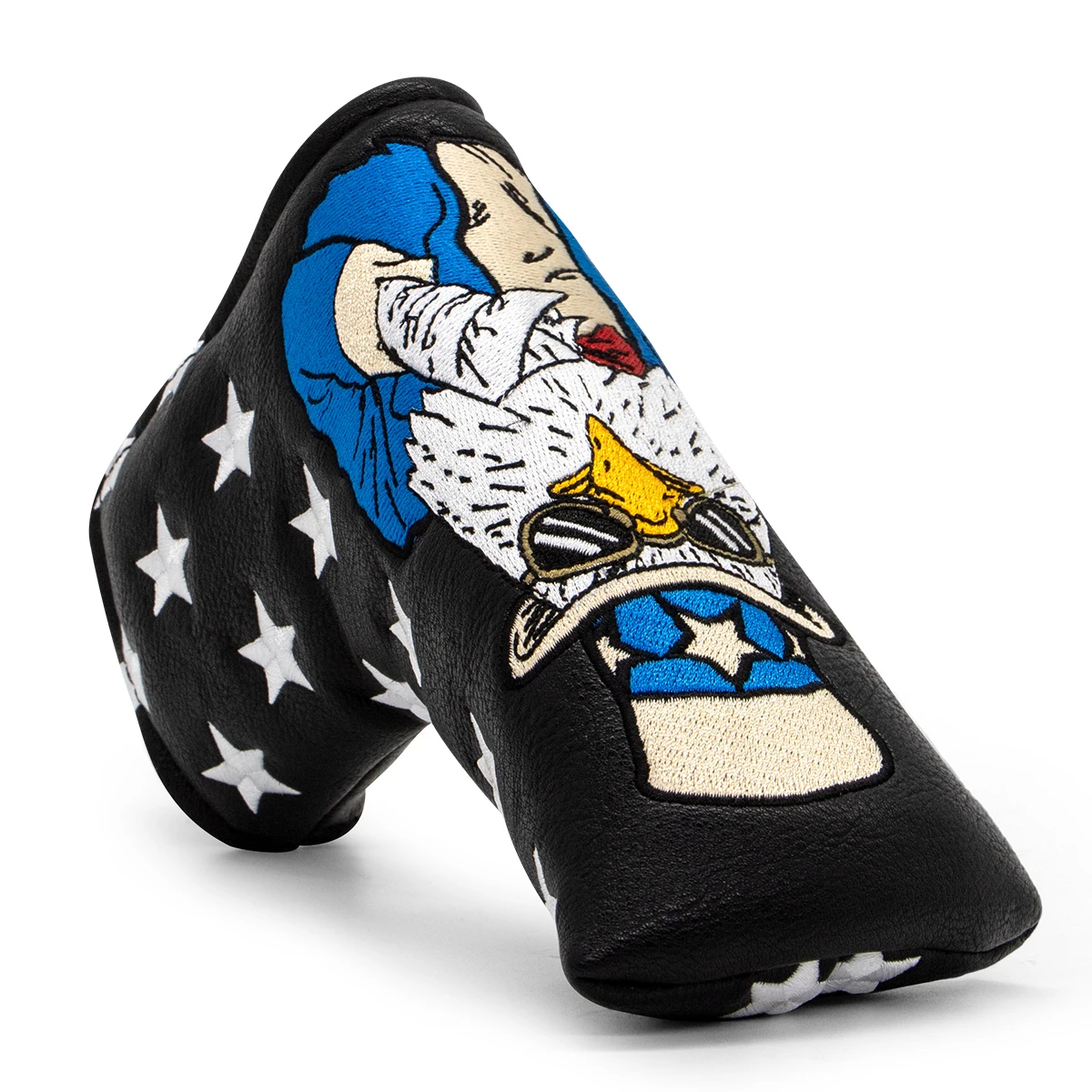 Golf Blade Putter Cover Eagle Golf Putter Cover for Blade Headcover with Magnetic Closure Elegant Embroidery Premium Leather