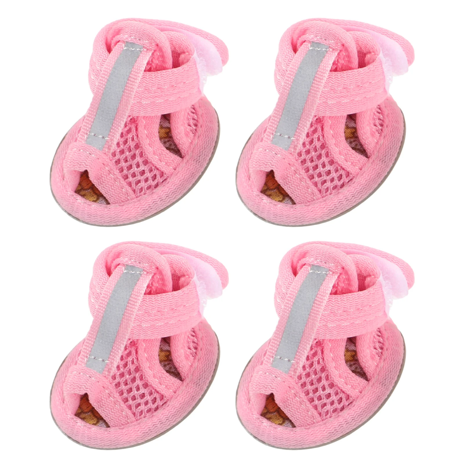 

4 Pcs Sneakers Cooling Shoes for Dogs Puppy Summer Hot Pavement Breathable Boots Sandals Pet Mesh
