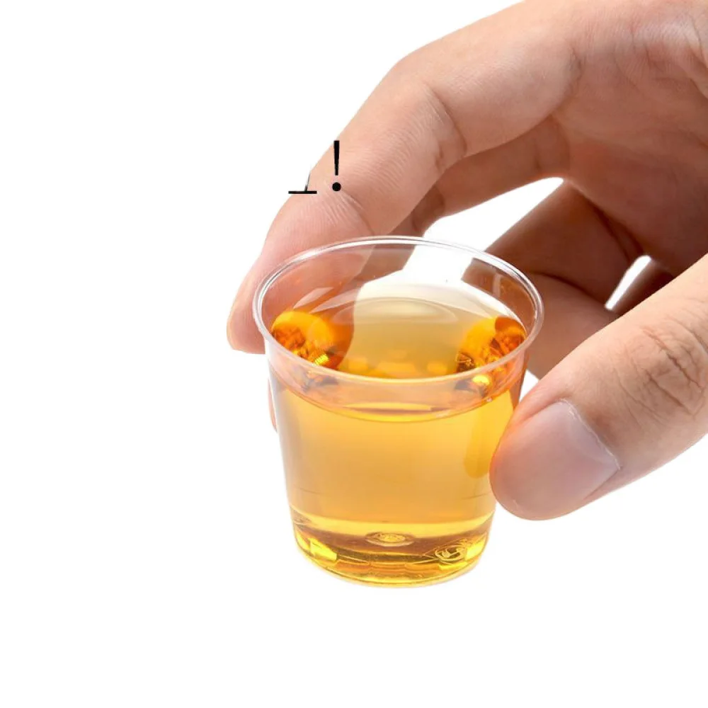 Disposable Clear Plastic Tasting Cups Thickened Hard Sample Shooter Drinkware For Wine Tea Coffee Tasting Events Party