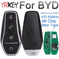 Car Key for BYD Qin PLUS DM-i Qin PLUS EV Yuan PLUS SONG 433.92MHz ID46 Chip Keyless Go K2TF4-41A-F4AT Car Smart Remote Key