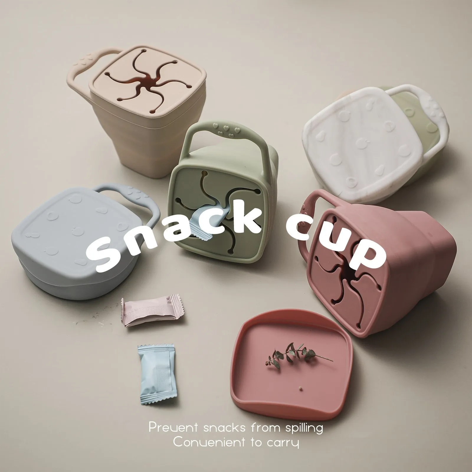 Bpa Gratis Baby Siliconen Plaat Snack Cup Set Antislip Kind Zuigplaat Houten Handvat Siliconen Lepel Slabbetjes Baby Voeding Servies