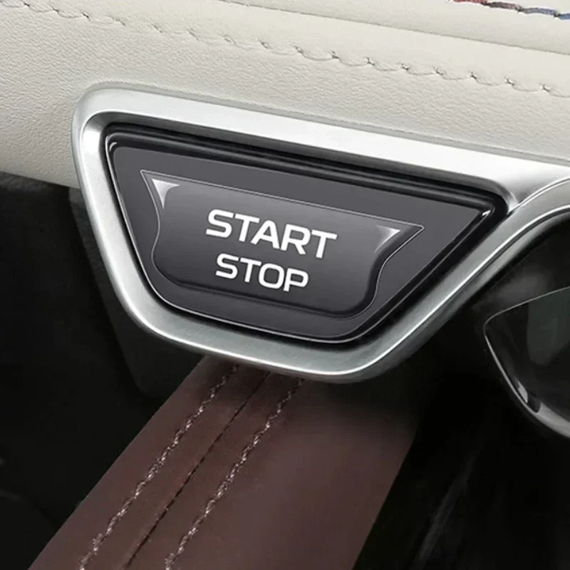 RENAULT GRAND KOLEOS 2024 Monjaro 자동차 시작 버튼 보호 스티커 에폭시 투명 로터리 버튼 자동 스티커 커버
