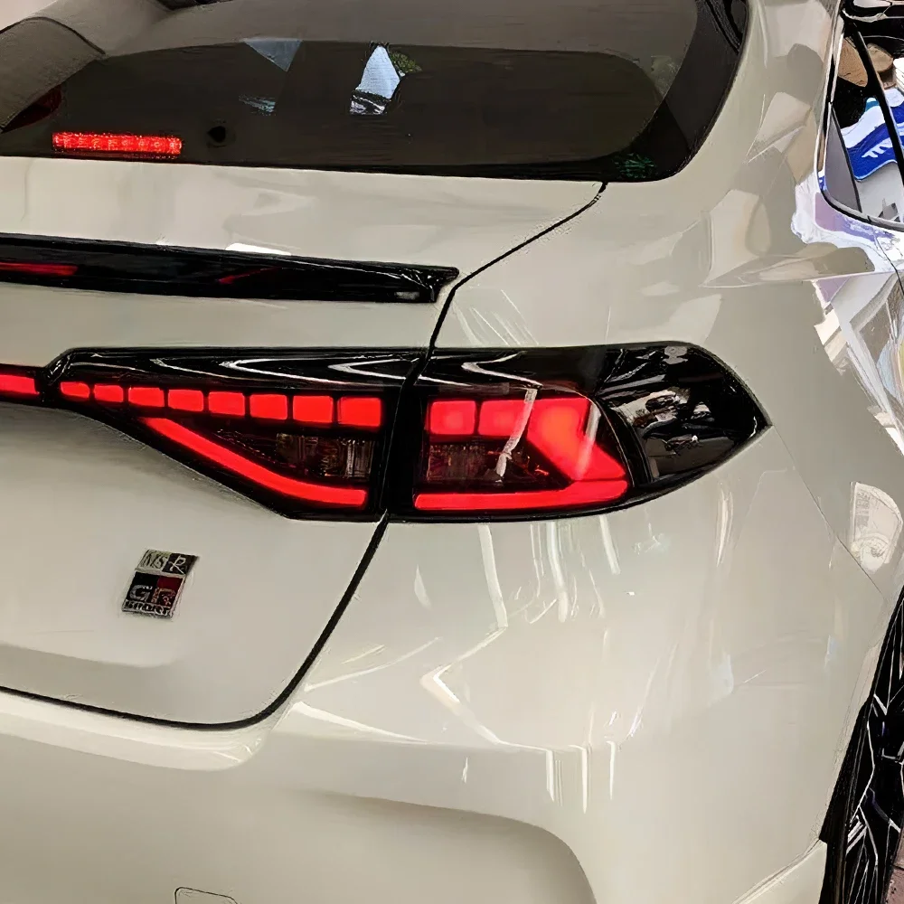 Zespół tylnych świateł samochodowych do Toyoty Corolla 2019-2023 Led Auto Back Lamp Upgrade Dragon Scale Fog Brake Signal Akcesoria