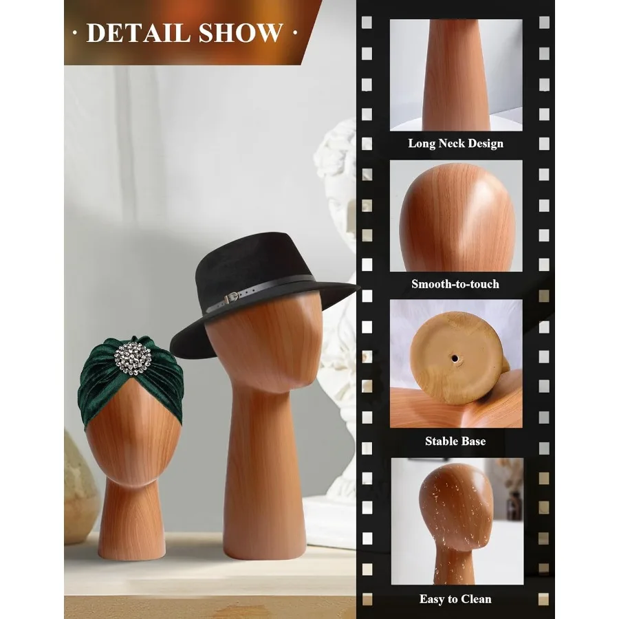 Mannequin Hoofd Blok Hoed en Pruik Displaystandaard voor Winkel Kapsalon Home Decor Abstract Dome Model Hoofd met Duurzaam GFRP Materi