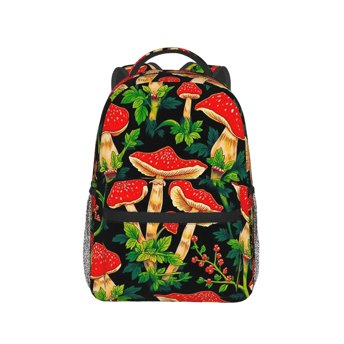 

Plant Mushroom Pattern Backpack Hot Sale Daypack Large Capacity Kids BookBag School Bag Shoulder Bags for Men Women