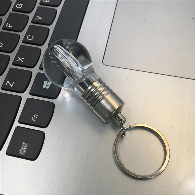 Lampadina modello in silicone trasparente Luce LED blu Chiavetta USB 2.0 128 GB 64 GB 32 GB 16 GB 8 GB 4 GB