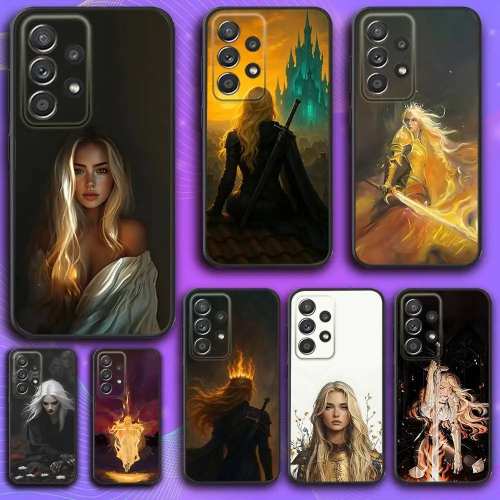 

T-Throne Of Glass A-Aelin Phone Case For Samsung S 25,24,23,22,30,21,10,9,Ultra,Plus,Lite,FE,4,5 G Soft Black Case
