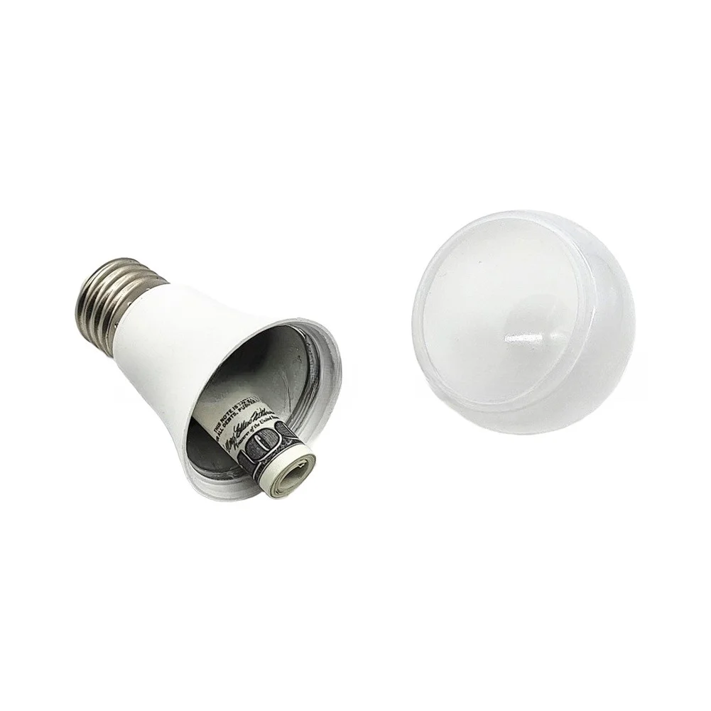 Camouflage Light Bulb Money Jar Designed to Match Common Lighting Elements While Delivering Secure Storage Function