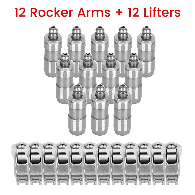 12 Set Car Rocker Arms and Lifters Fits for Ford Mustang F150 4.6L 5.4L 3V 3L3Z6564BA 5L1Z6500A