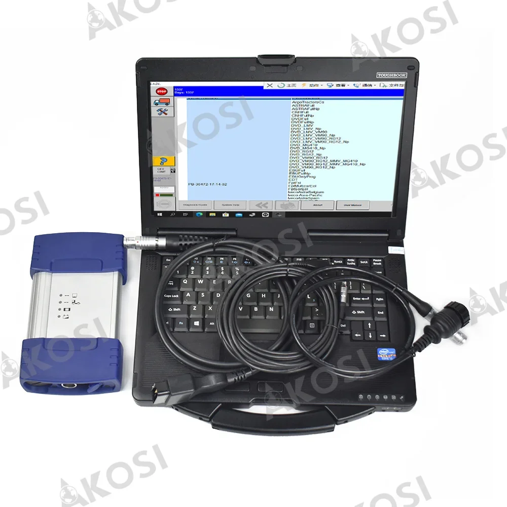 For DAF VCI-560 MUX DAF Diagnostic Tool Davie 5.6.1 Software Heavy Duty Truck Diagnostic Scanner Tool CF53 Laptop