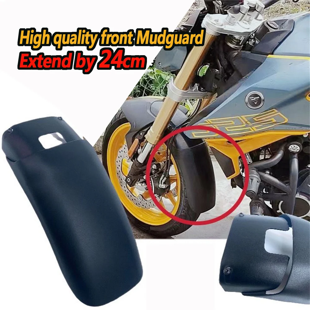 

High quality mudguard For VOGE 625R 625R modification extend the front mudguard by 24cm mudguard tile and water deflector