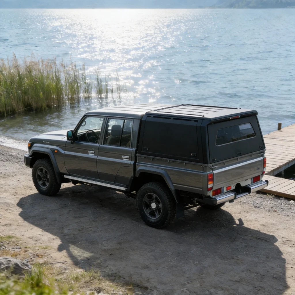 

New Style Aluminum Alloy Pickup Truck Hard Top Canopy With Luggage Bar Pickup Truck Bed Cover for Toyota LC79