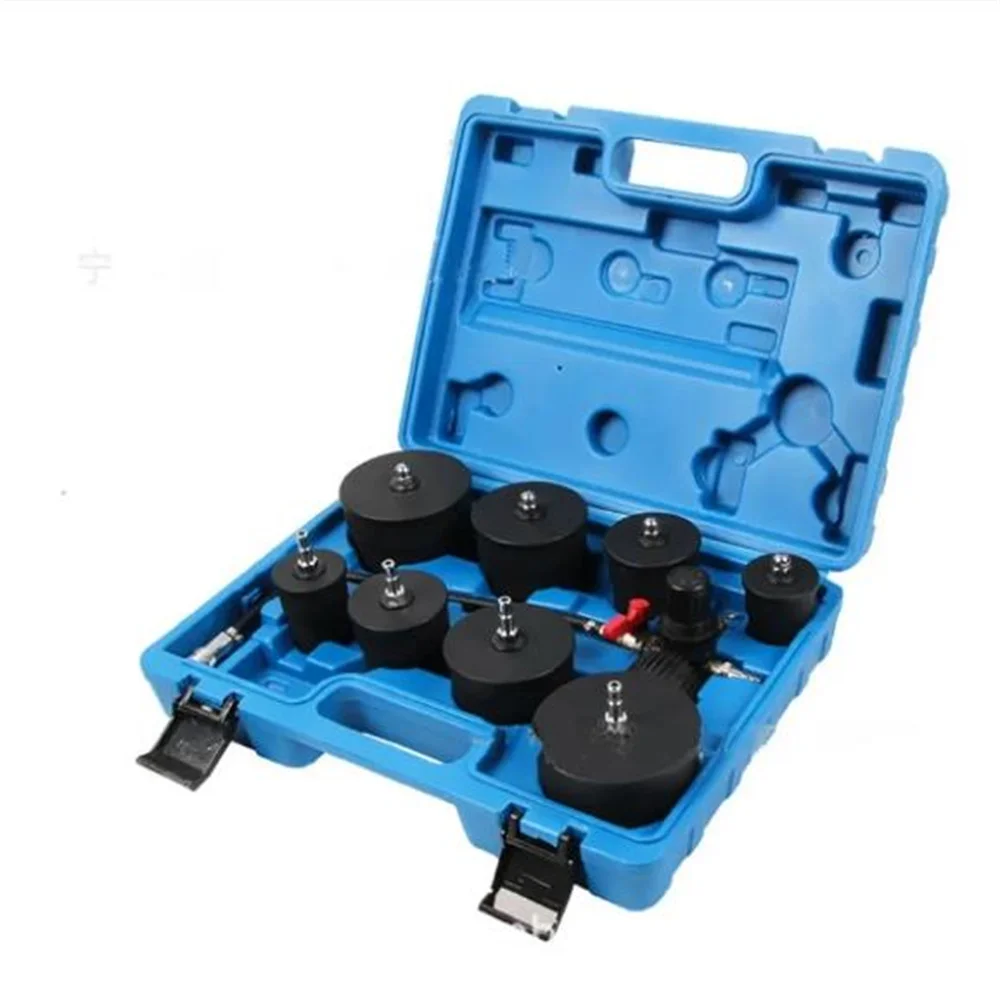 NEW 9 Piece Turbocharger System Leak Tester Sheet Metal Repair Pulley System Detector Auto Maintenance Tool