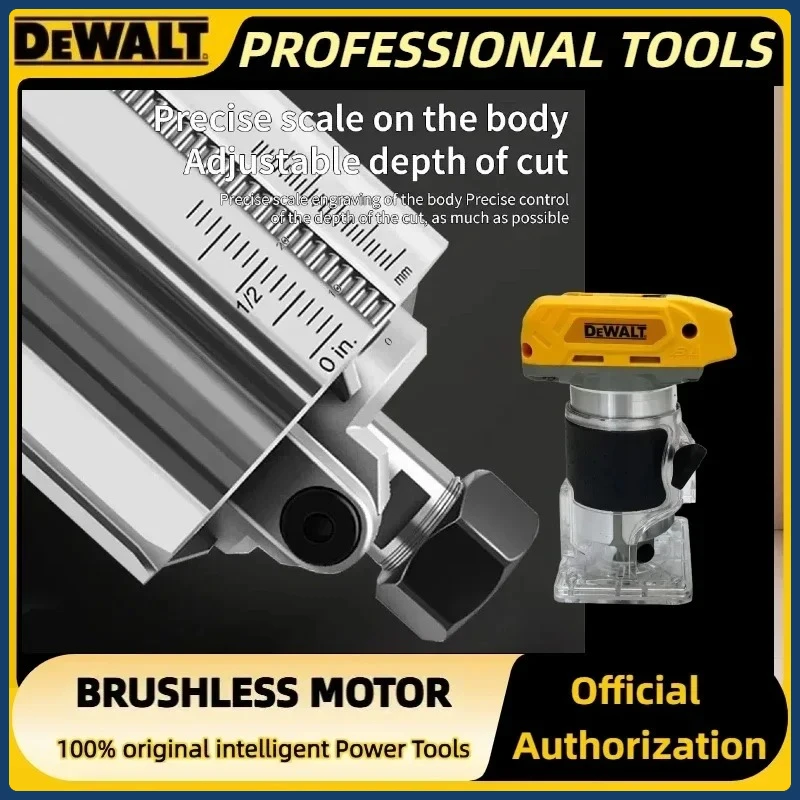 

Dewalt 33000RPM Cordless Woodworking Trimming Machine Brushless Electric Wood Router Milling Engraving Slotting Machine
