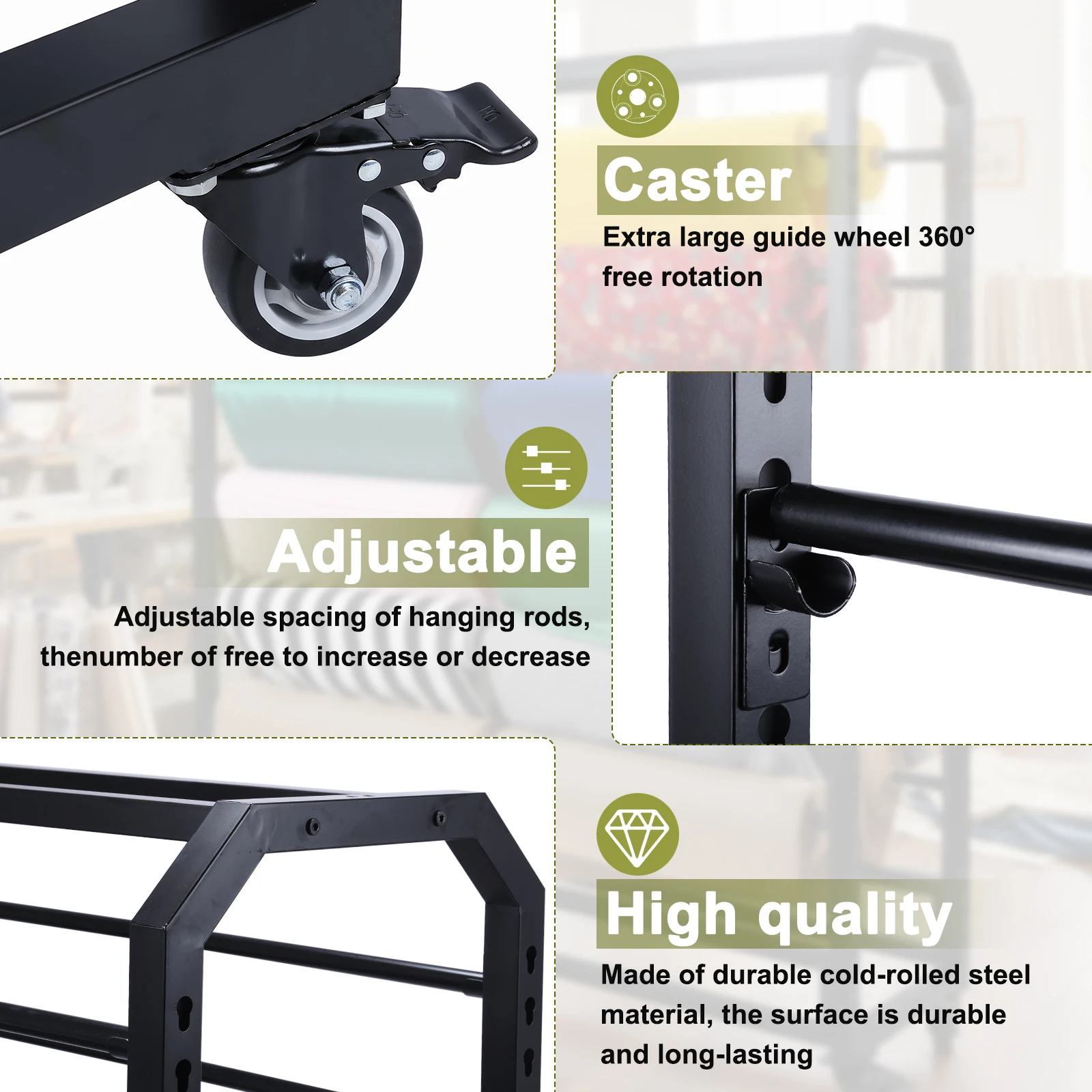 

Двусторонняя коммерческая стойка для хранения рулонов ткани с 12 регулируемыми штангами, сверхпрочная полка для демонстрации текстиля, для рукоделия и швейных принадлежностей