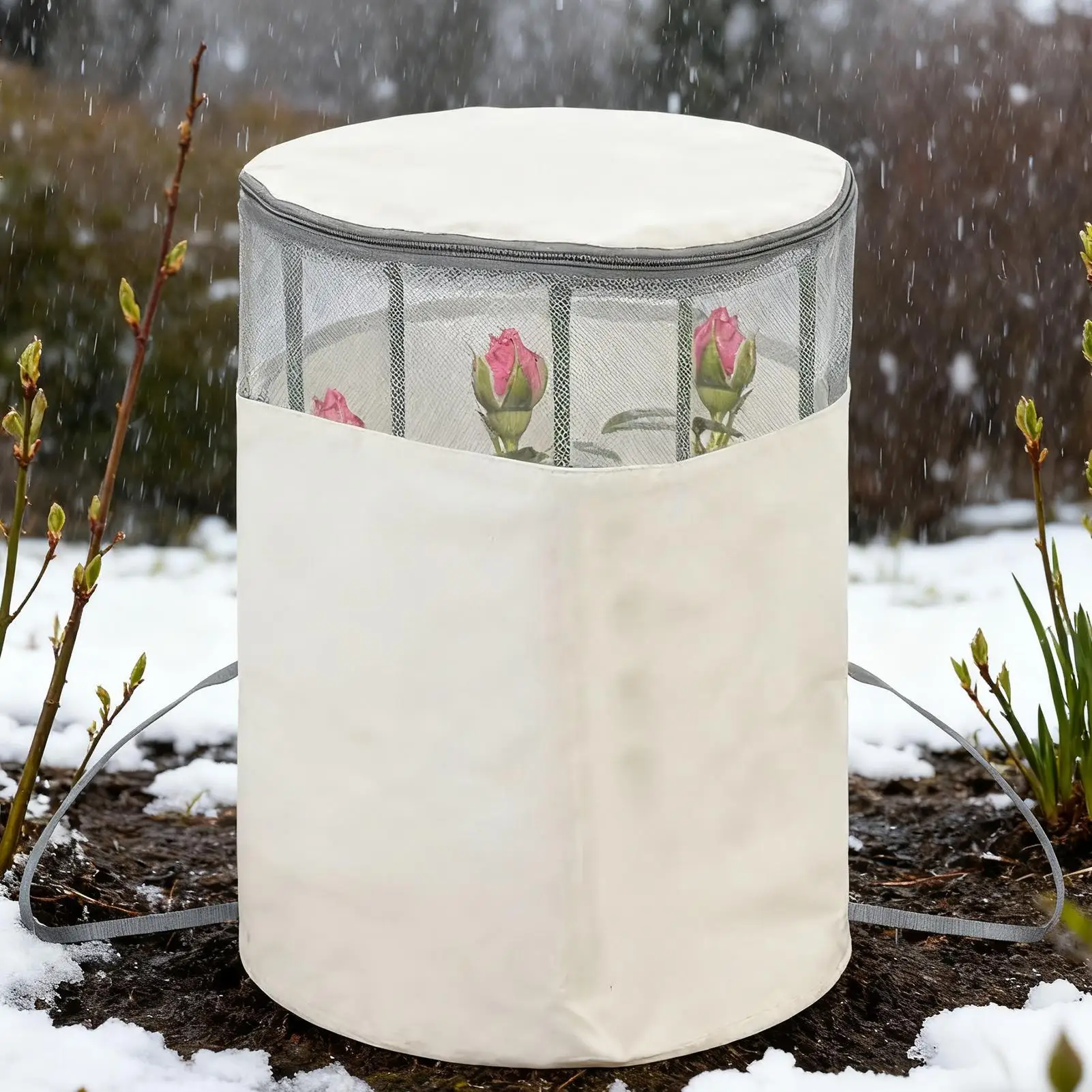 

Winter Plant Protector Foldable Plants Freeze Protection Tent Warm Plant Protector Enclosure For Snow Frost Protection