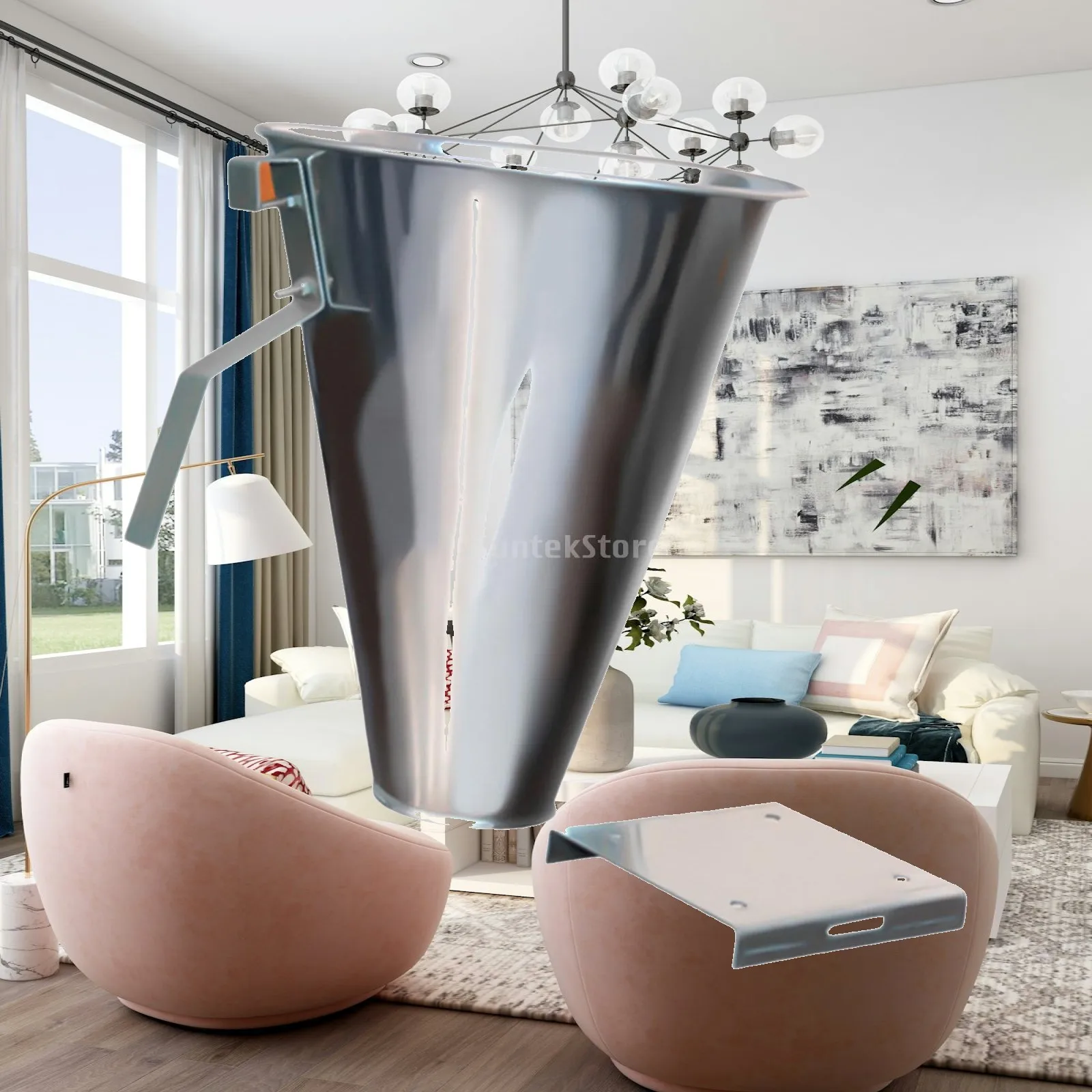 

Poultry Restraining Cone Iron Cone Geese Livestock Supplies Farms Bleeding Tool for Large Layers Kitchen Broilers Turkeys