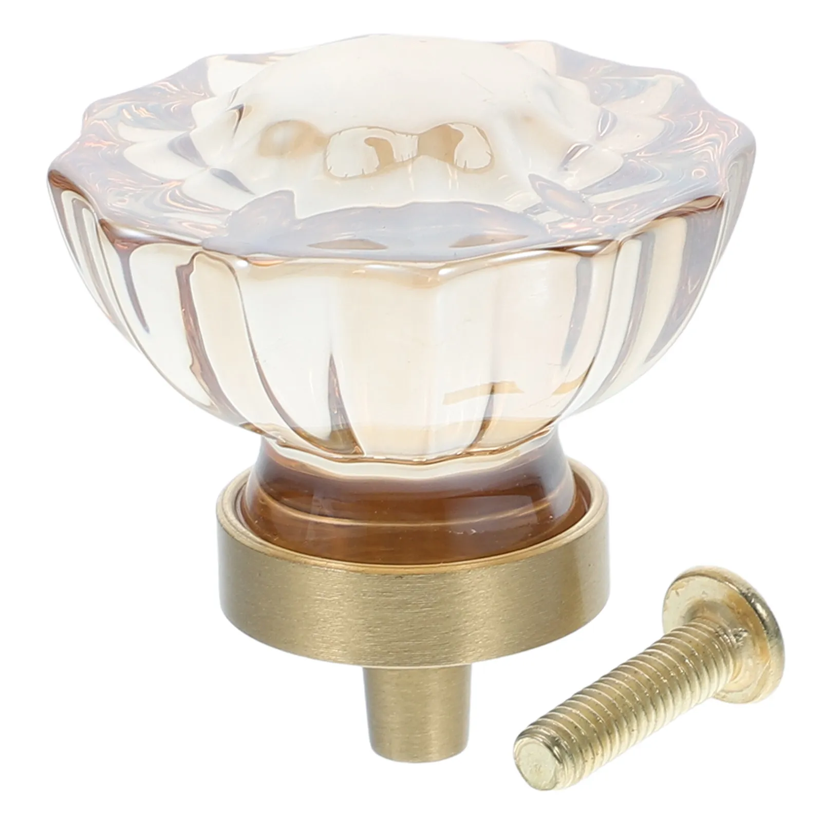 

Кристальные ручки для ящиков, круглые прозрачные мебельные ручки из латуни для кухни, ванной, шкафа, гардероба