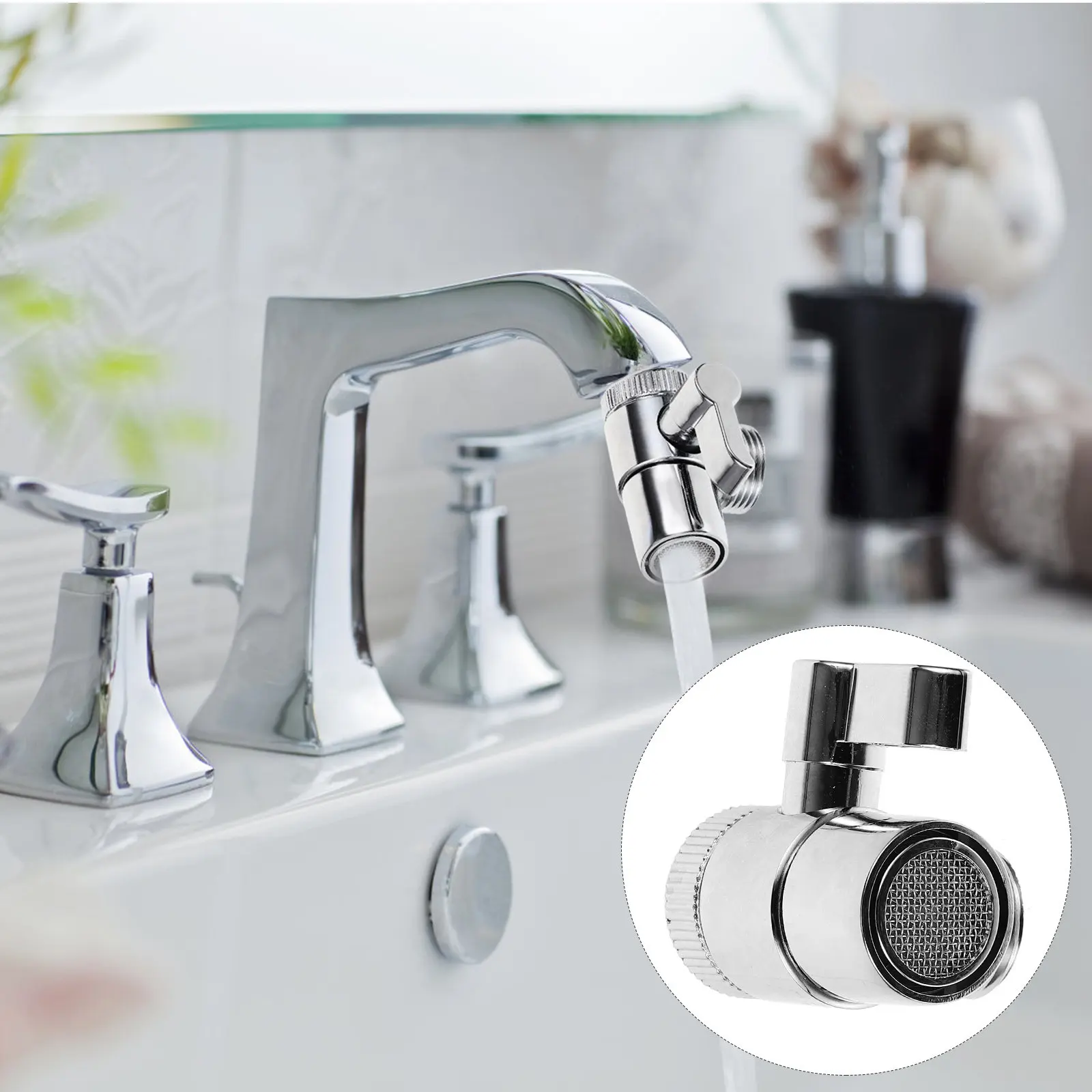 Bathtub Fittings Diverter Valve Adapter Shower Hose Connector Attachment for Spigot Universal