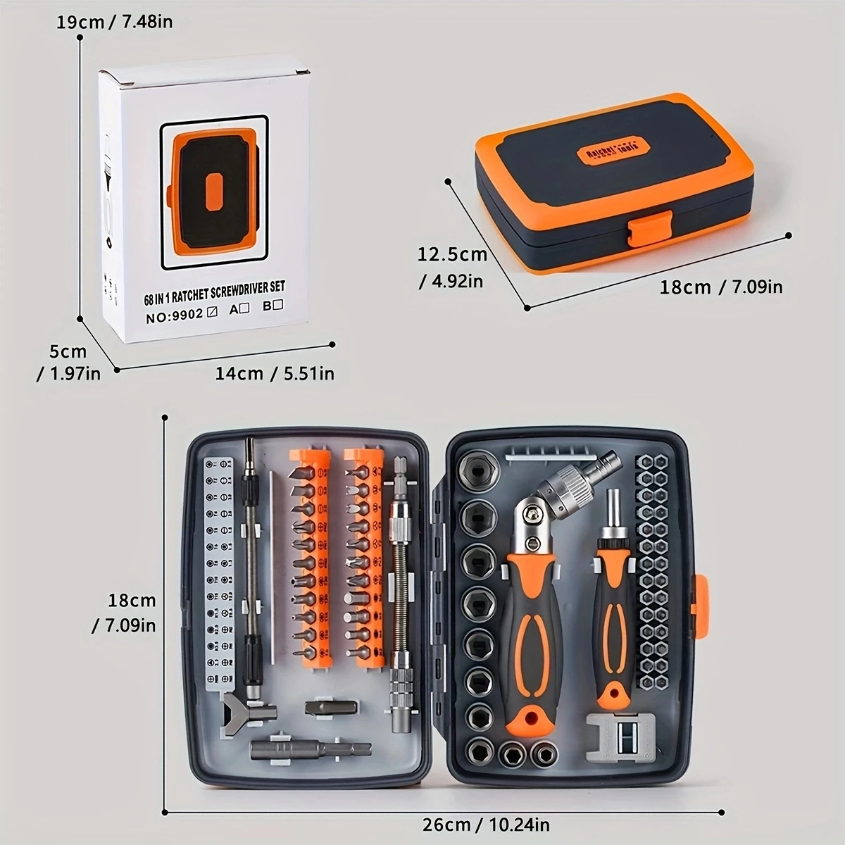 Professional grade magnetic screwdriver set is suitable for mobile phone camera computer daily maintenance, multi-functional