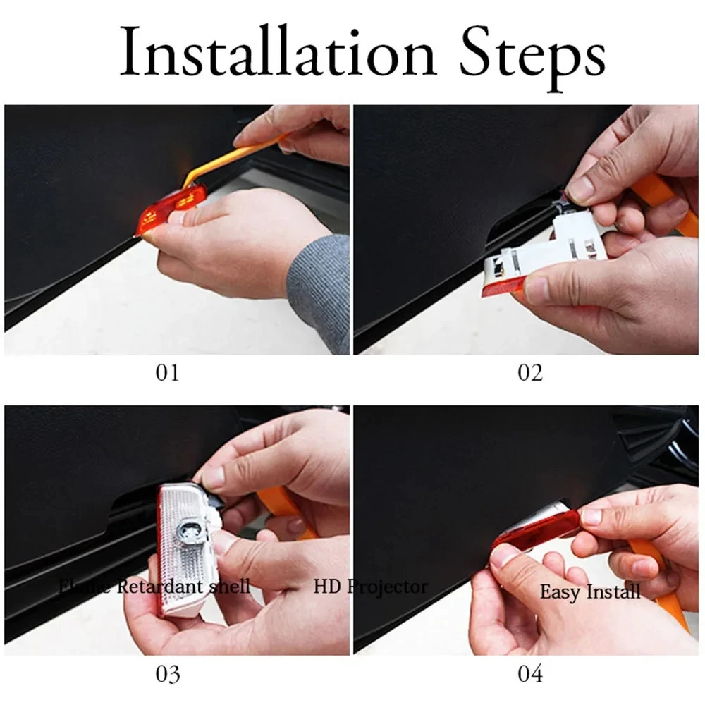 LED Decoration Lamp show tool Accessory For Skoda Car Door Light Superb B6 B8 3V 3T 2009-2020 2010 2018 2011 2017 2012-2019 2Pcs