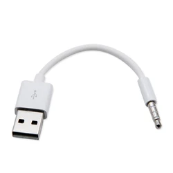 MP3 Charging Cable 3.5mm Jack to USB 2.0 Data Sync Charger Transfer Audio Adapter for iPod Shuffle 3rd 4th 5th 6th 7th