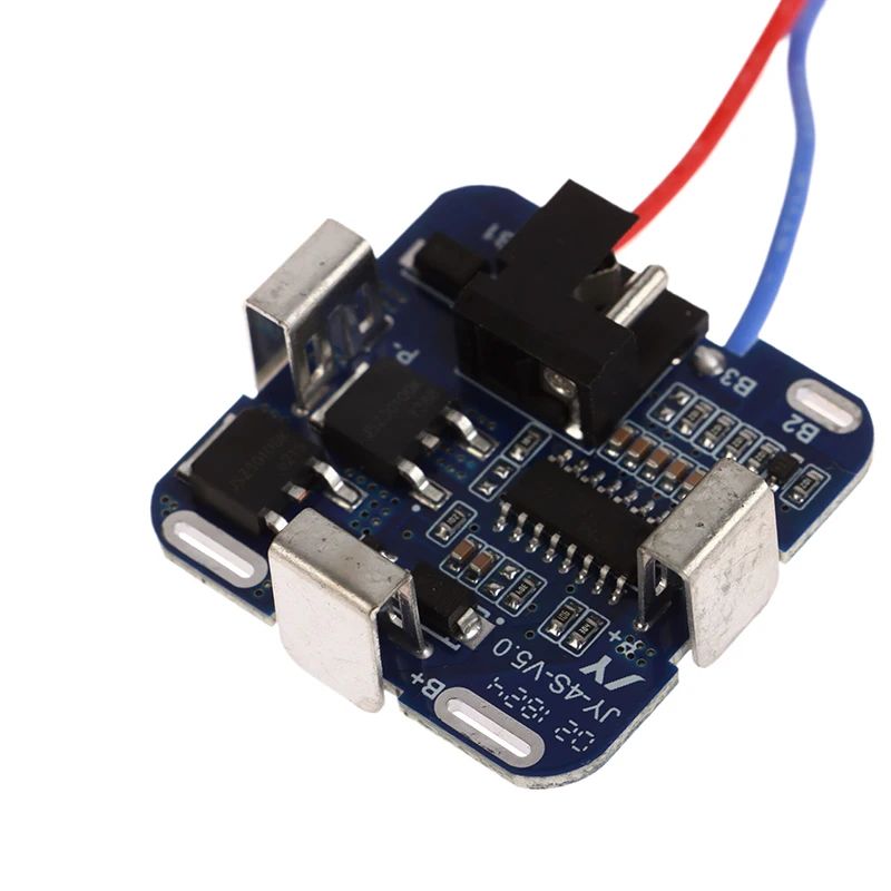 4S BMS 18650 Lithium Battery Storage Box 16.8V BMS PCBA For Electric Tool With Holder Nickel Capacity Label Without Battery