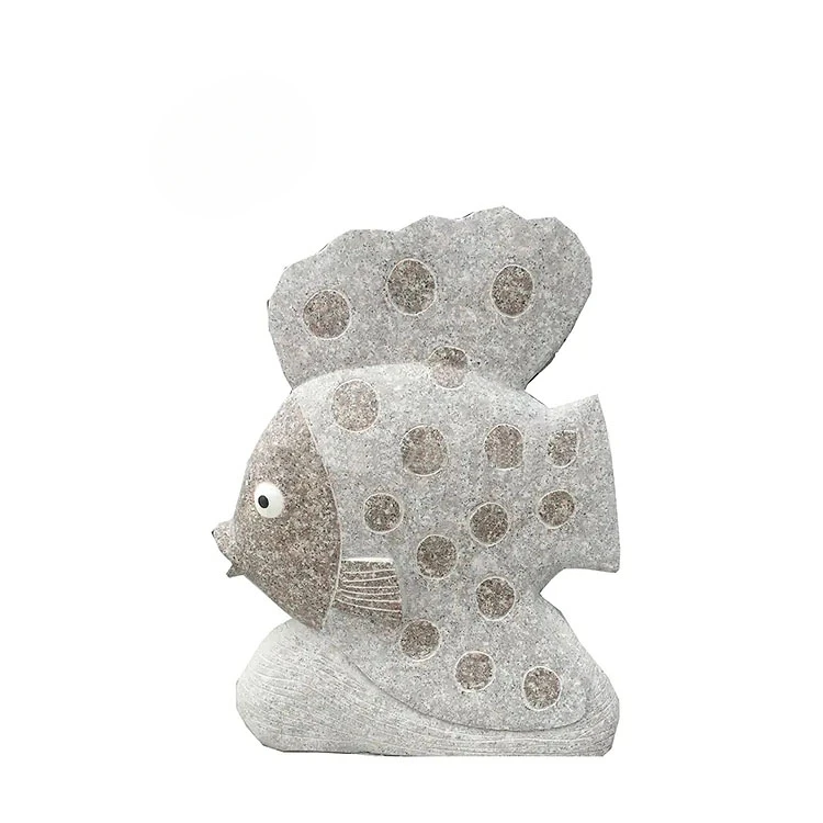 natural stone granite fish sculpture