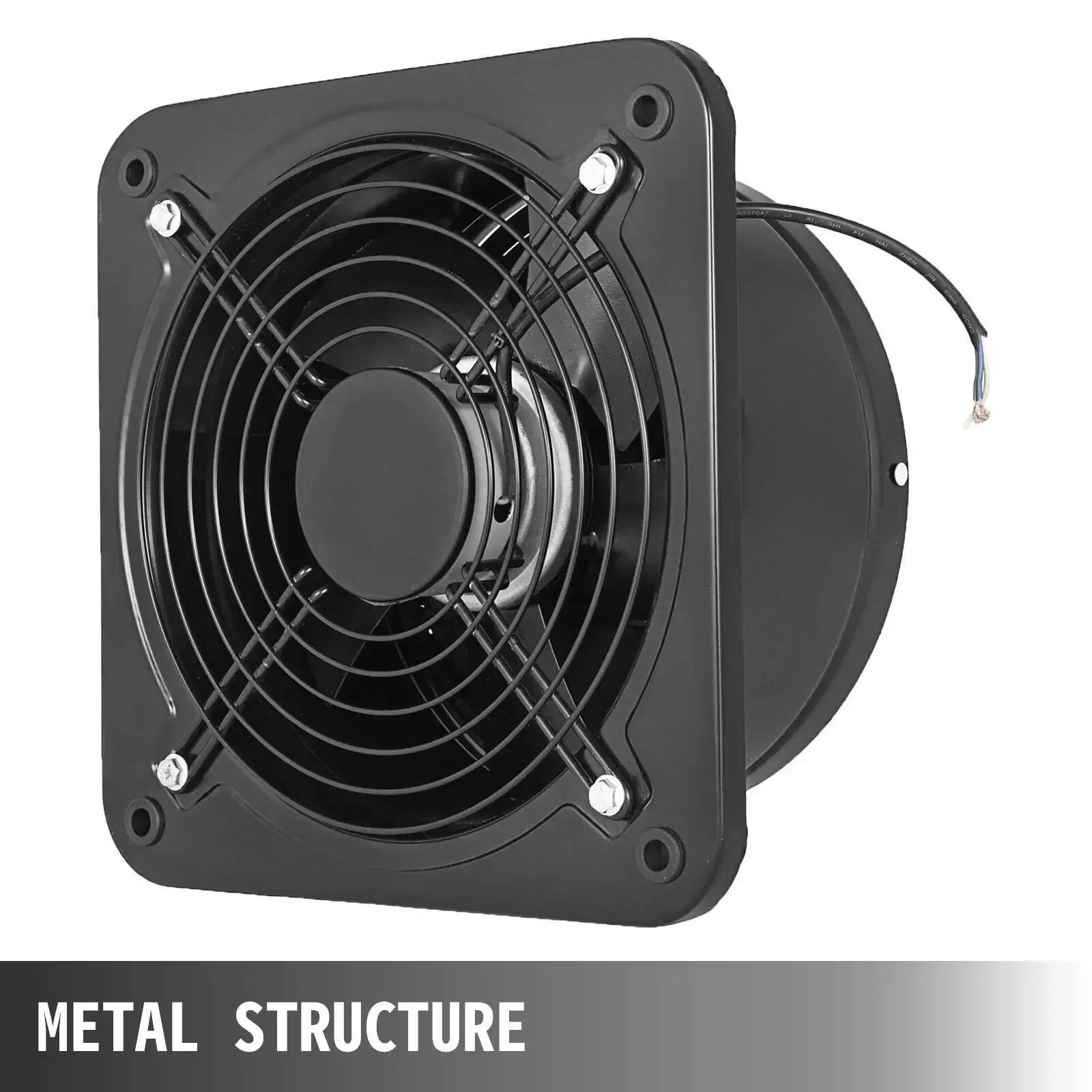 

TXF【Reliable】 Commercial Industrial Ventilation Extractor Exhaust Fan 10" 12" Air Blower High Speed Low Noise for Workshop