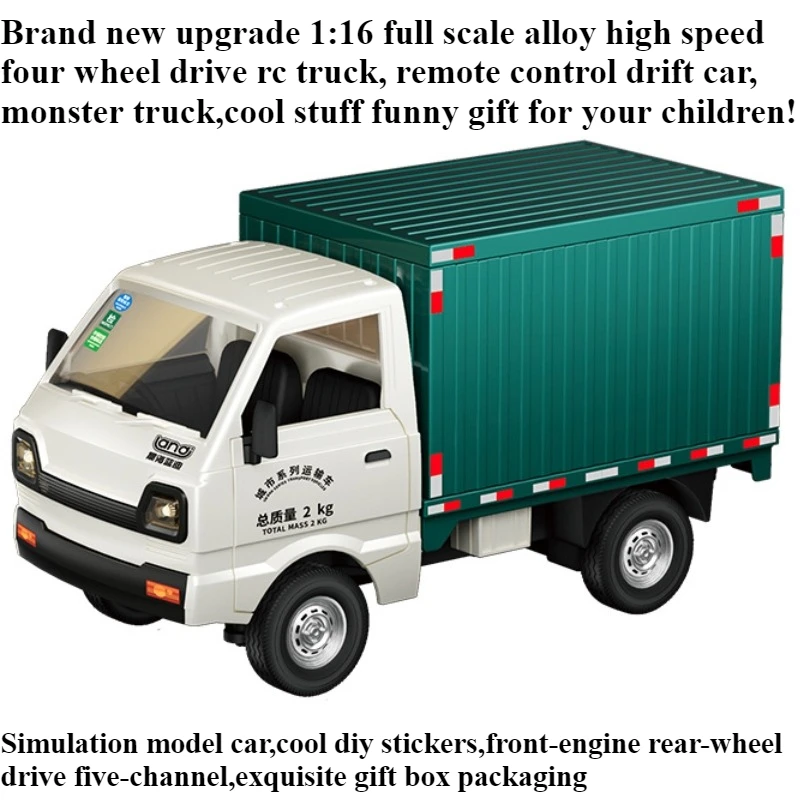 Cool Stuff Toy Car Funny Gift-1:16 Full-scale High-speed 4WD Rc Truck,Remote Control Car Model,Kawaii Rc Drift Car,Toys for Kids