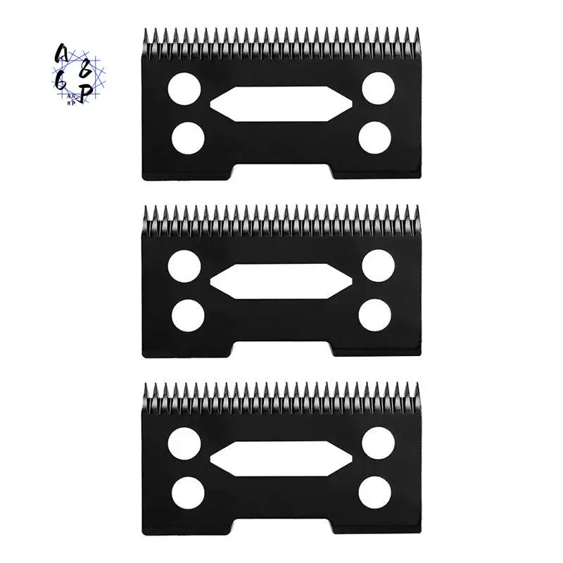 A68P-3Pcs Black PRO Hair Clipper Replacement Blades For Wahl Magic Clip Senior Cordless Clipper