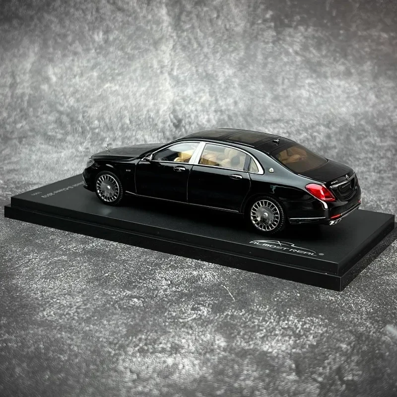 1:43 Mercedes-Benz Maybach S-Class 2019 alloy simulation model, children\'s collection of ornaments, holiday gifts for children.