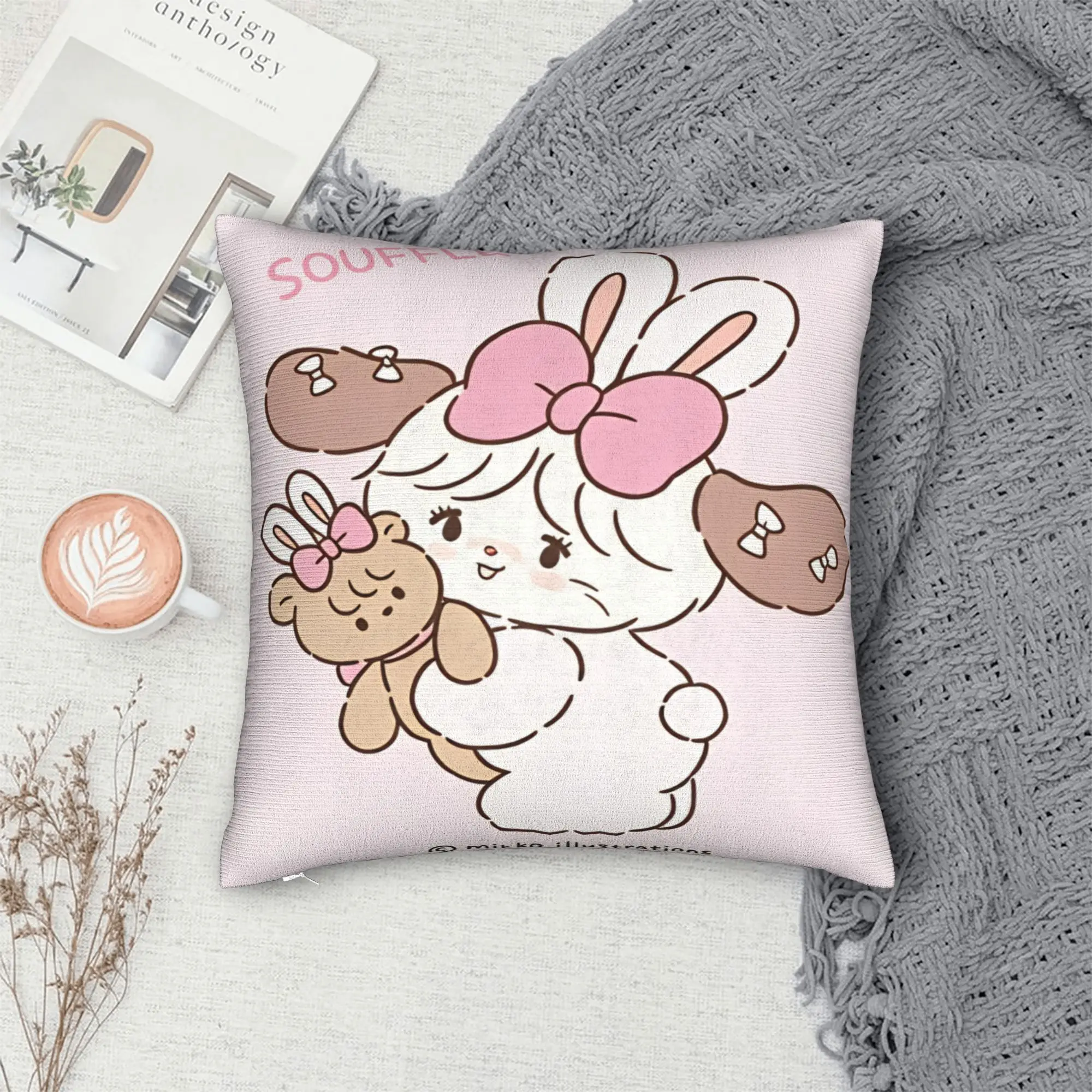 Pillow Cover Mikkos Mousses  Vintage Pillow Case For Office Car Home Decor Pillowcases
