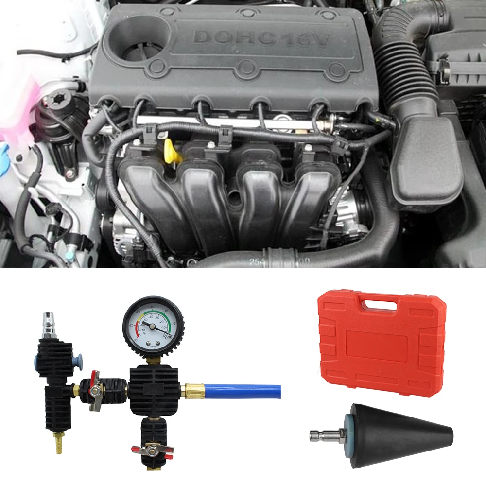 With Adapter Coolant Refill Tool Kit Car Radiator Coolant System Vacuum Purge Water Antifreeze Changer