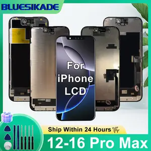 Bilashmart AAAAA iPhone 16 Pro Max 12 Mini 13 LCD Display 3D Touch Screen Digitizer iPhone 14 plus 15 Pro Max 16 Plus Display XS