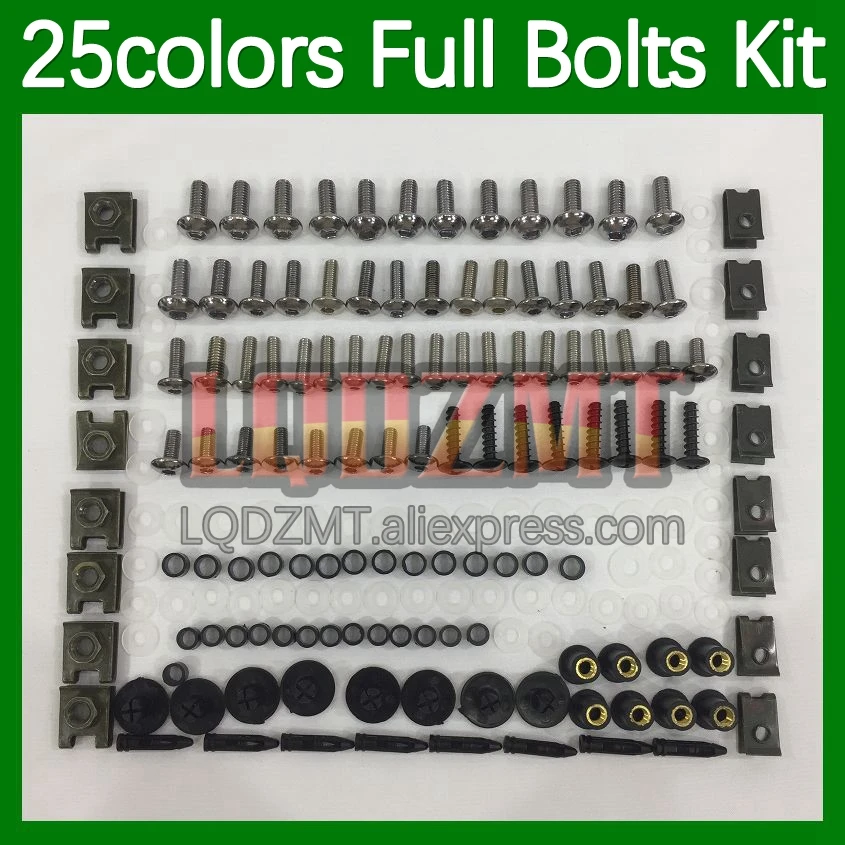 268pcs Body Bolt Full Screws Kit For HONDA CBR250RR MC22 CBR 250RR 90 91 92 93 94 1995 1996 1997 98 1999 Fairing Bolts screw Nut