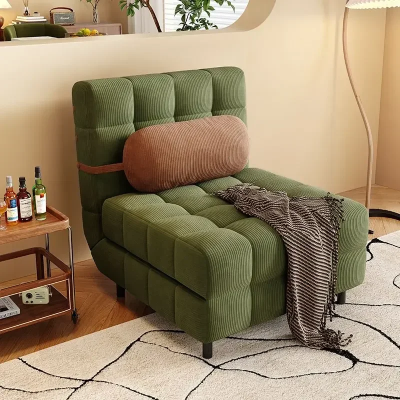 للطي ثنائي الغرض شقة صغيرة غرفة المعيشة الرجعية متعددة الوظائف أريكة سرير أرائك واحدة الأثاث الفرنسية كريم أريكة سرير