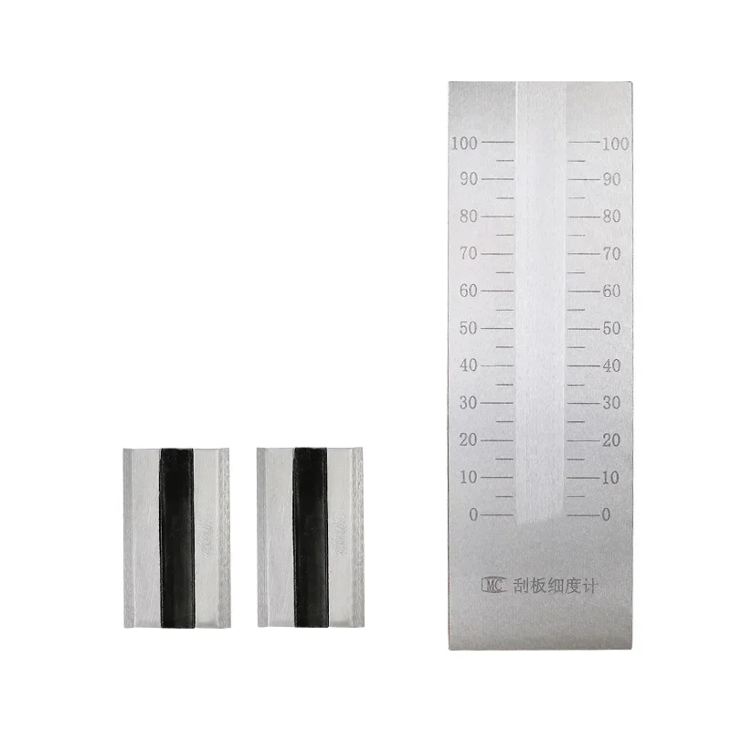 Stainless steel scraper fineness meter single slot double slot coating particle fineness plate national standard meter