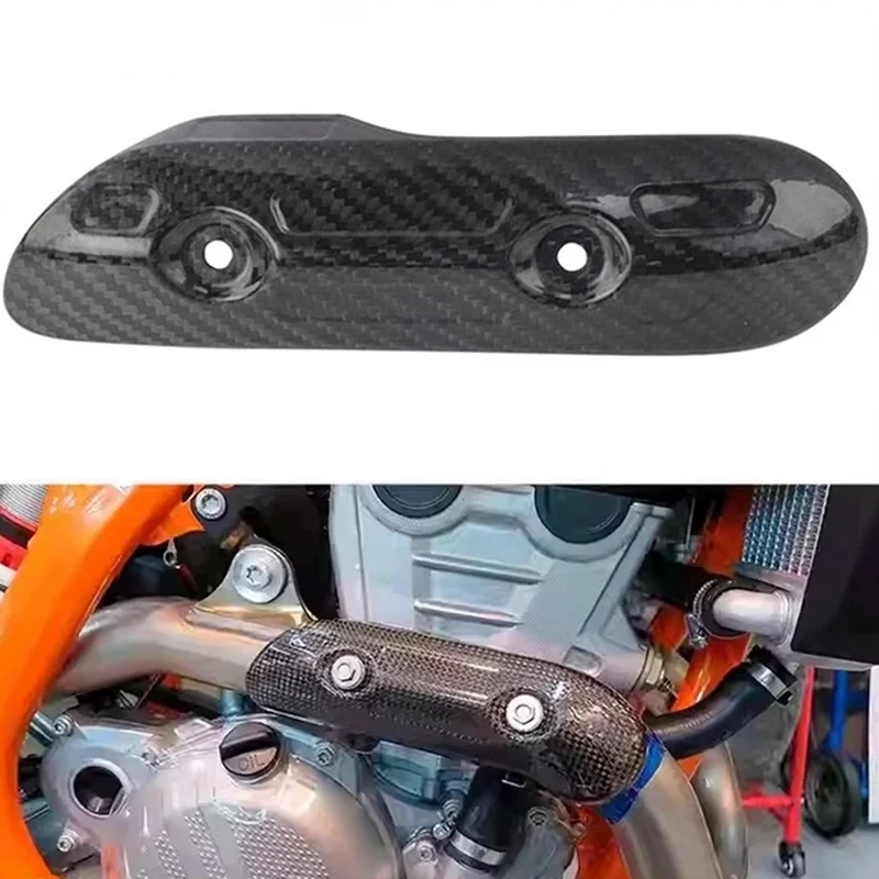 Motorcycle Exhaust Mid Link Pipe Cover Heat Shield Cover Anti-Scalding Shell For  Husqvarna FX/FE/250/350 EXC 17-22 Parts