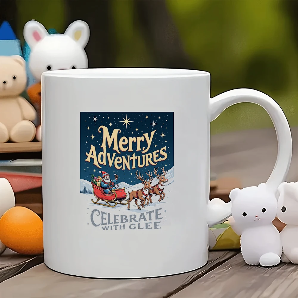 كوب سعة 11 أونصة + كوب عيد الميلاد للمغامرة المبهجة + كوب للأطفال + فنجان قهوة للمكتب العائلي + مجموعة هدايا للعطلات - يجب اقتناؤه لعيد الميلاد #1