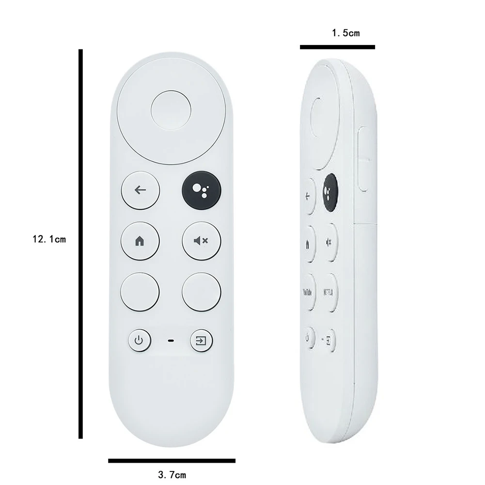 G9N9N Remote Control Bluetooth-Compatible Voice Set-Top Box Remote Control Remote Controller for Google TV Chromecast 4K Snow