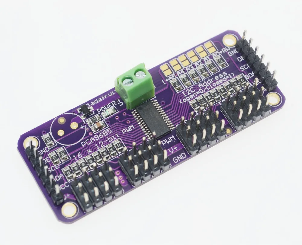 Aeak Smart Electronics Pca9685 16 Kanaals 12 Bit Pwm Servo Driver I2c Interface Voor Arduino Raspberry Pi Diy Servo Shield Module