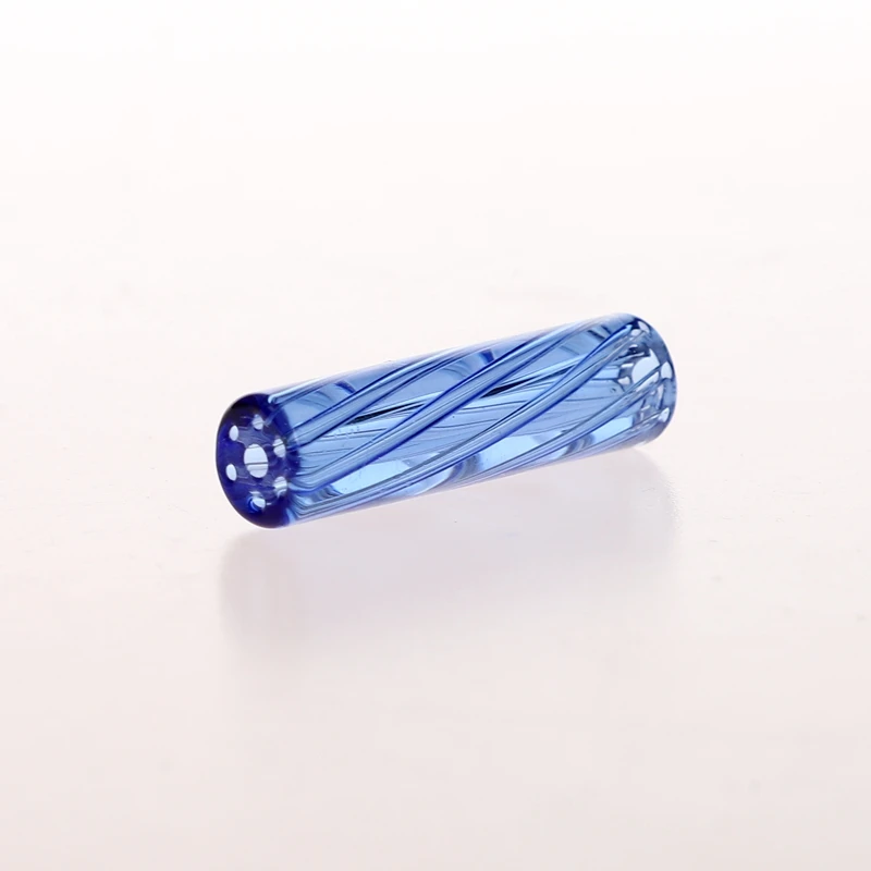 Retail 5PCS/Box 7 Holes Blue Screw Model Smoking Glass Filter Tip/Filter Tip with Holes For Smoking Rolling Paper Accessory