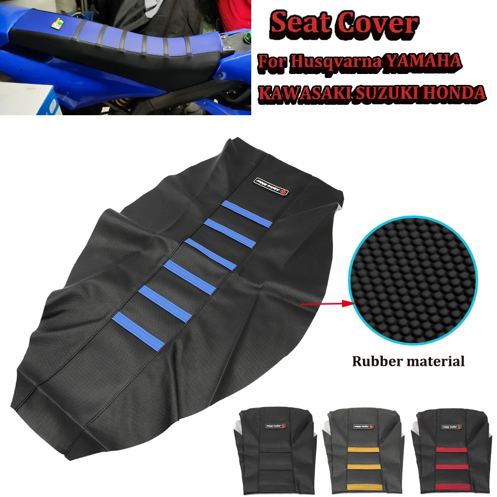 KXF-funda de asiento Universal con pinza acanalada para HONDA, YAMAHA, SUZUKI, KAWASAKI, SXF, EXC, KXF, CRF, YZF, 125, 250, 350, Dirt Bike, todoterreno