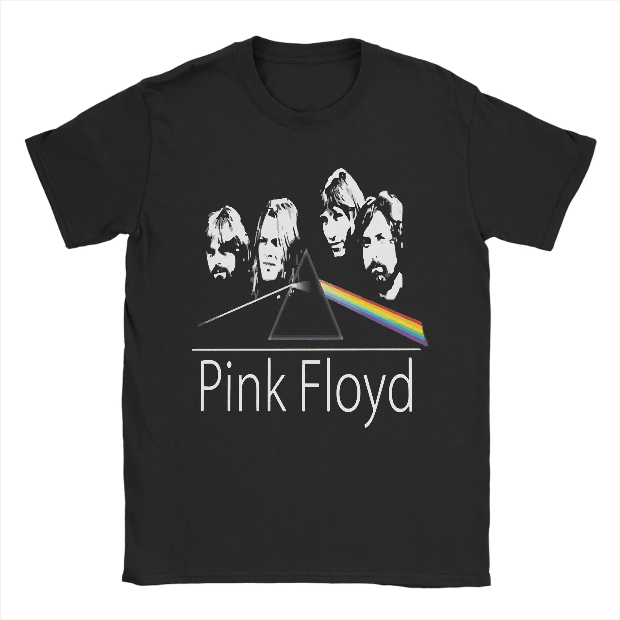 

Футболка Band P-Pink Floyds Art, пляжные футболки из 100% хлопка для мужчин, популярная футболка с принтом, уличная одежда с короткими рукавами, топы