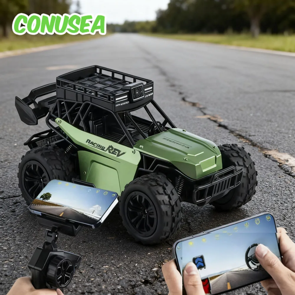 

Радиоуправляемая камера, автомобильное приложение, 2,4G, пульт дистанционного управления, высокоскоростные автомобили для дрифта, Wi-Fi, Fpv 1080P, Hd, альпинистские внедорожные грузовики, игрушки для мальчиков, подарки для детей