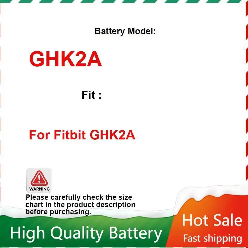 Replacement Battery for Fitbit Versa 1 2 3 4 Versa Charge 5 Sense 2 GHK2A Sports Watch SP281928SF 332327 LSSP411415 Batteries