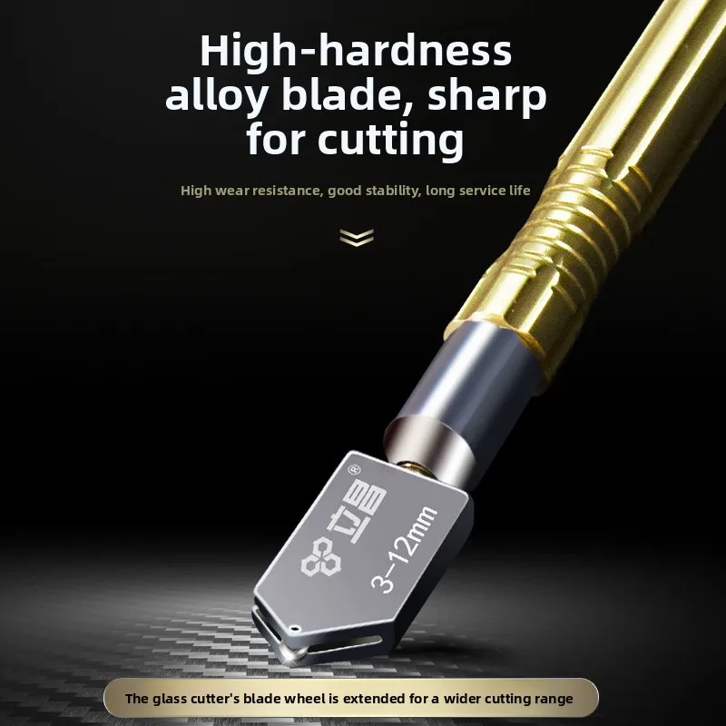 Glass Cutter Thick Glass, Multi‑Functional Cutting Tile & Circle Scoring Household Hardware Fitting