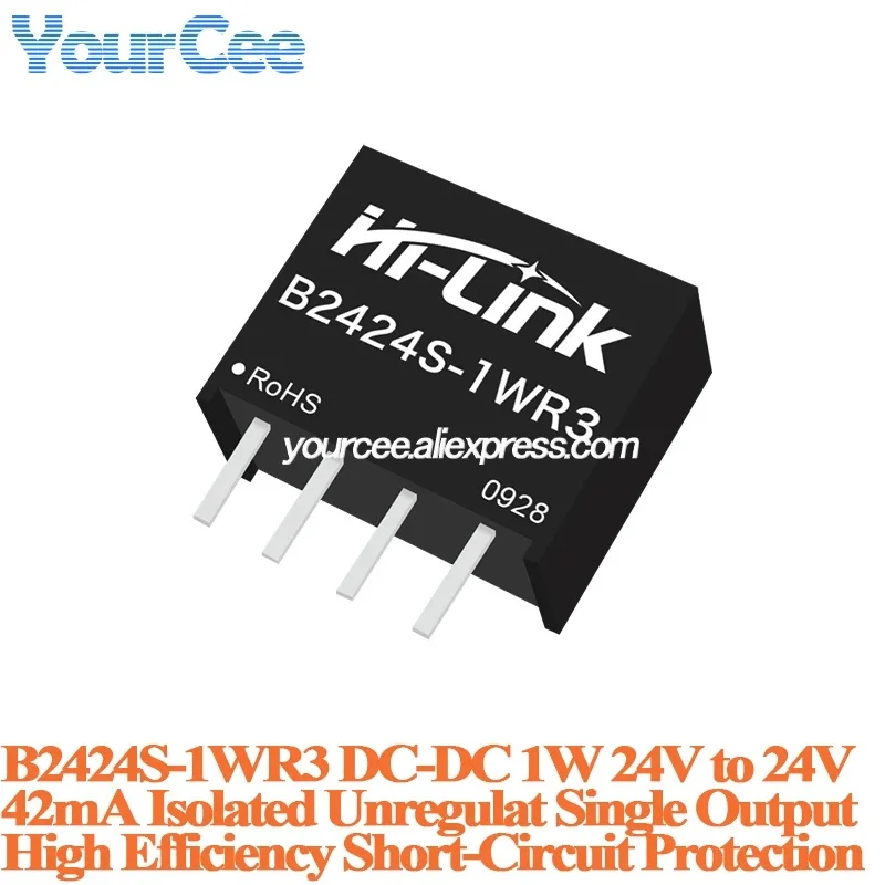10pcs/1pc Isolated Unregulated DC-DC Power Module 1W 3W, 3.3V/5V/12V/24V Input to 3.3V/5V/9V/12V/15V/24V Output, B0309S B0503S B